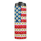 デイジーフローラアメリカ国旗USA卓上灯 タンブラー (正面)