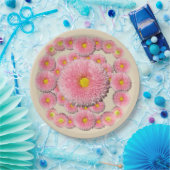 デイジーフローラカスタム紙プレート9イン ペーパープレート (パーティー)