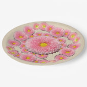 デイジーフローラカスタム紙プレート9イン ペーパープレート (アングル)