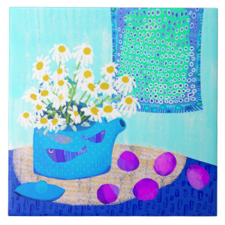 デイジーフローラセラミックキッチンタイル タイル