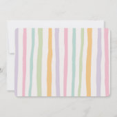 デイジーフローラバニー第2誕生日 招待状 (裏面)