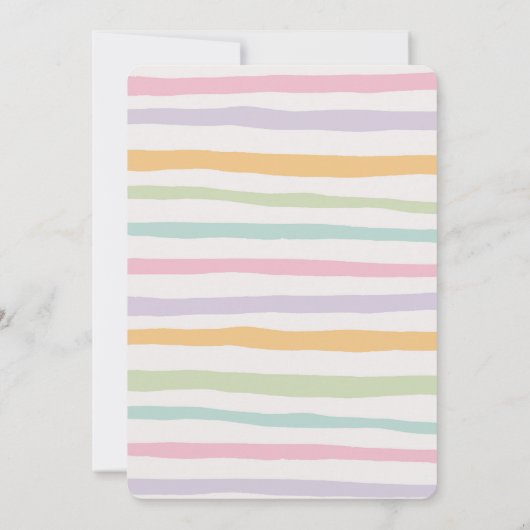 デイジーフローラバニー第2誕生日 招待状 (裏面)