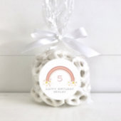 デイジーフローラレインボーガールズ誕生日 ラウンドシール