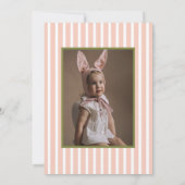 デイジーフローラワイルドワンボホピンクガール1st誕生日 招待状 (裏面)