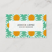 デイジーフローラ切り出しパターンプロフェッショナル 名刺 (正面)