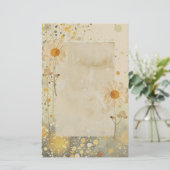 デイジーフローラ押し花 便箋 (スタンド正面)