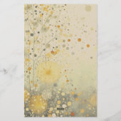 デイジーフローラ押し花 便箋 (裏面)