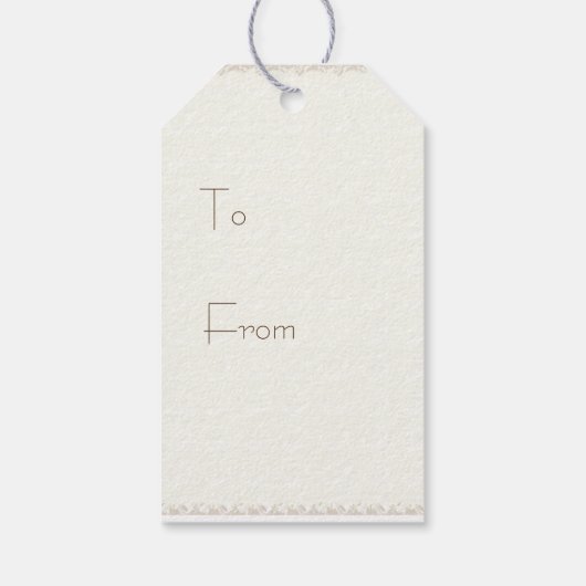 デイジーフローラ水の色パーソナライズされたギフトラベル ギフトタグ (裏面)