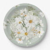 デイジーフローラ水彩 ペーパープレート (正面)