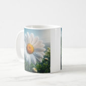 デイジーフローラ白 コーヒーマグカップ (正面左)