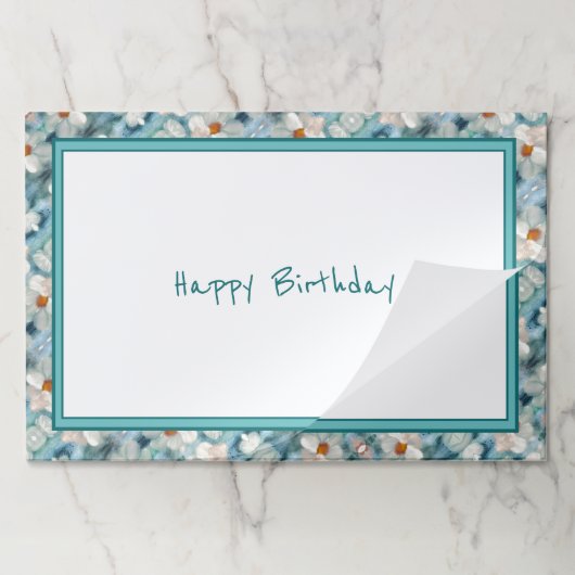 デイジーフローラ紙ランチョンマット ペーパーパッド (折り畳み)