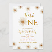 デイジーフローラ誕生日パーティーの招待 招待状 (正面)