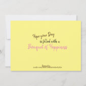 デイジーブライトフラットカード サンキューカード (裏面)