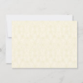 デイジーブラックイエロー、アイボリー結婚式の日付を保存 セーブザデート (裏面)