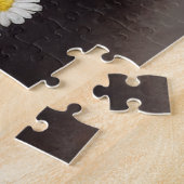 デイジーブラックウーマンフローラアート ジグソーパズル (側面)