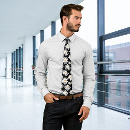 デイジーブラックパーソナライズイニシャル ネクタイ