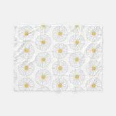 デイジーブロッサムフラワーデイジーガーデンパーティーフローラ フリースブランケット (正面(横))