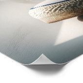 デイジーブーケを白スニーカーに ポスター (角)