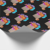 デイジーブーケイン紙バッグ ラッピングペーパー (角)