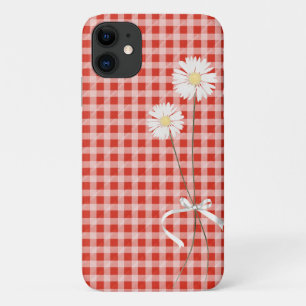 デイジーブーケオンキルティングジンガム iPhone 11 ケース