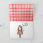 デイジーブーケオンジンガム カード (内部)