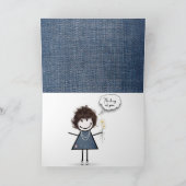 デイジーブーケオンデニム カード (内部)