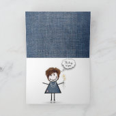 デイジーブーケオンデニム カード (内部)