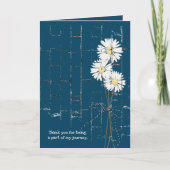 デイジーブーケオンブルーブリッ感謝していクユー カード (正面)