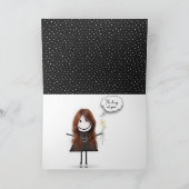 デイジーブーケオン水玉模様 カード (内部)