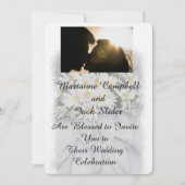 デイジーブーケカスタマイズ結婚式招待状 招待状 (正面)