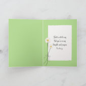 デイジーブーケカード付きガール カード (内部)