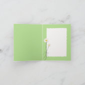 デイジーブーケカード付きガール カード (内部)