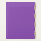 デイジーブーケフラワーズ開花フローラ紫カスタム色 プランナー手帳 (裏面)