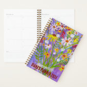 デイジーブーケフラワーズ開花フローラ紫カスタム色 プランナー手帳 (ディスプレー)