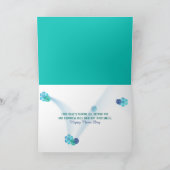 デイジーブーケ名の日 カード (内部)