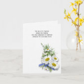 デイジーブーケ悔やみや弔慰感謝していユー カード (黄色い花)