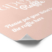 デイジーベビーイン開花ボホガールベビーシャワーオムツ ポスター (角)