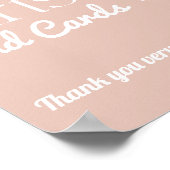 デイジーベビーイン開花ボホガールベビーシャワーギフト ポスター (角)