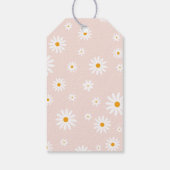 デイジーベビーイン開花ボホガールベビーシャワー ギフトタグ (裏面)