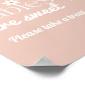 デイジーベビーイン開花ボホガール赤ちゃんシャワートリート ポスター (角)