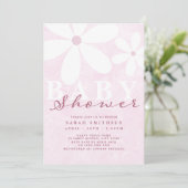 デイジーベビーシャワーピンクス 招待状 (スタンド正面)