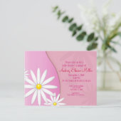 デイジーベビーシャワー招待状 インビテーションポストカード (スタンド正面)