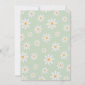 デイジーベビーシャワー 招待状 (裏面)