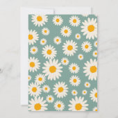 デイジーベビーシャワー 招待状 (裏面)