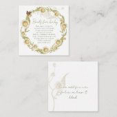 デイジーベビー開花の山花ベビー本 エンクロージャーカード (正面/裏面)