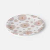 デイジーベビー開花フローラベビーシャワーパーティー ペーパープレート (アングル)