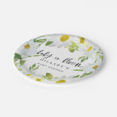 デイジーベビー開花ベビーシャワー夏フローラ ペーパープレート (アングル)