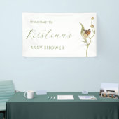 デイジーベビー開花ワイルドフラワーベビーシャワー 横断幕 (トレードショー)