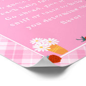 デイジーベリー甘い推測ベビー食べ物ベビーシャワーゲーム ポスター (角)