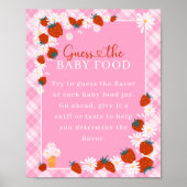 デイジーベリー甘い推測ベビー食べ物ベビーシャワーゲーム ポスター (正面)